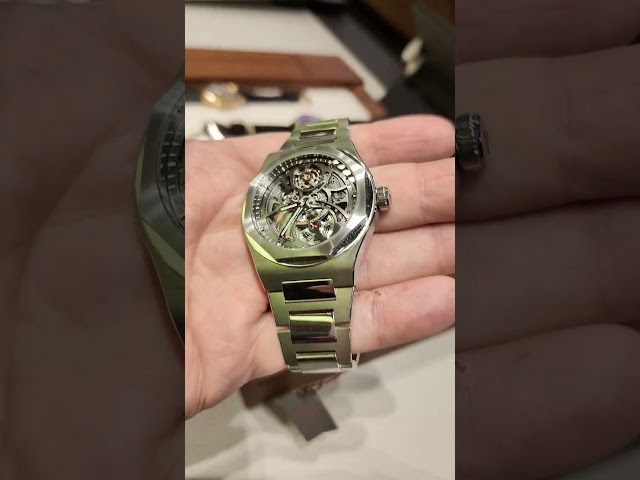 Vídeo relacionado con PNESHGTT Compatible con correa de reloj cocodrilo GIRARD-PERREGAUX LAUREATO 81010,81020(BLUE)