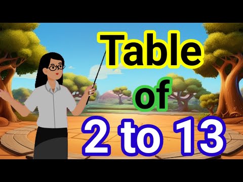 Table of 2 to 13, 2 to 13 ka Table, 2 se 13 tak ka Table, 2 to 10, 2 to 5, 2 to 15, 16 November 2024