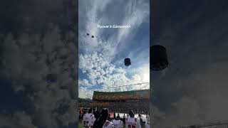 Flyover pre-game in Edmonton!