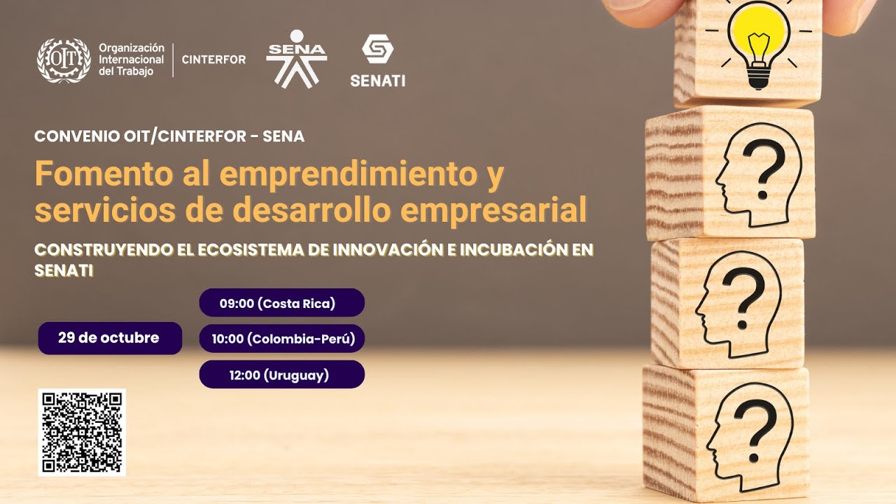 Videoconferencia 29/10: Fomento al emprendimiento y desarrollo empresarial. Ecosistema SENATI