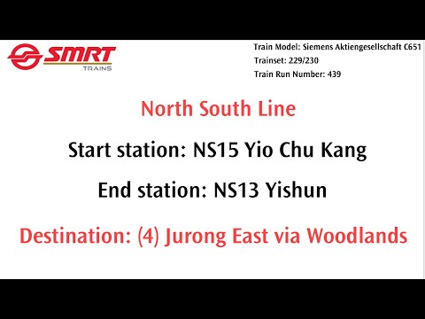 [T439 new SIE set] SMRT C651 [229/230]: Yio Chu Kang » Yishun