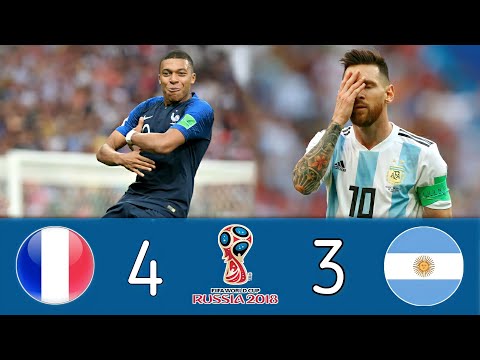 France 4-3 Argentina world cup 2018  Mbappe vs Messi عصام الشوالي 🔥🔥