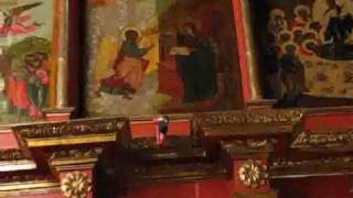 Moscow, Kremlin, Cathedral of the Archangel, Russian Monks Sing Acapella, 2009