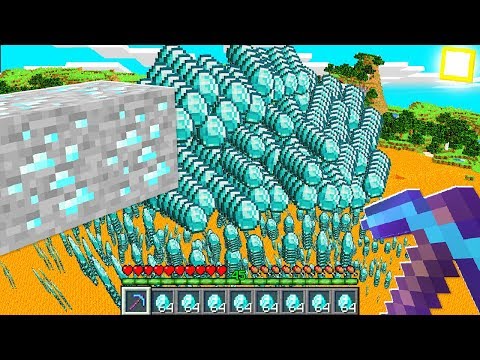 MINECRAFT, But MINING DIAMONDS WITH FORTUNE LEVEL 9,999,999
