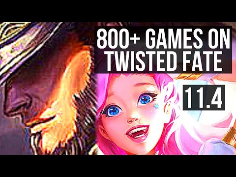 TWISTED FATE vs SERAPHINE (MID) | 11/1/11, 2.0M mastery, 800+ games, Dominating | KR Diamond | v11.4