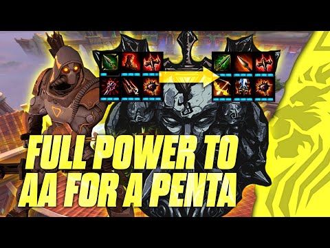ULLR JUNGLE FULL POWER BUILD TRANSITION TO AA RESULTS IN A PENTA SMITE SEASON 8
