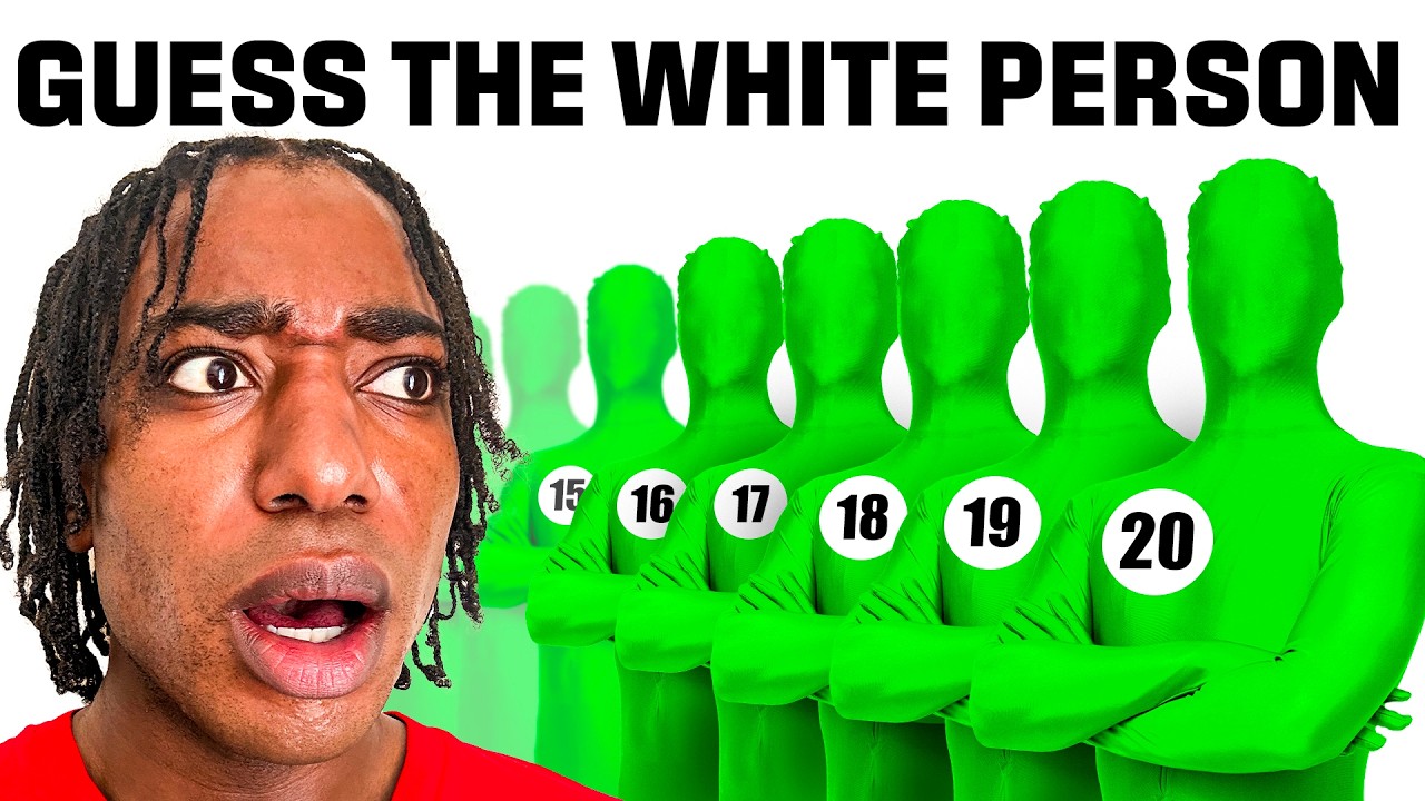 20 Black People vs 1 Secret White Person