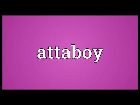 Attaboy Meaning