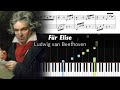 Beethoven Für Elise Piano Tutorial With Sheet Music