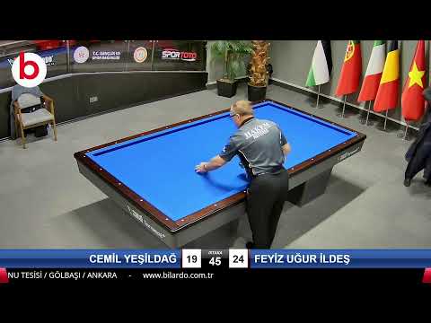 CEMİL YEŞİLDAĞ & FEYİZ UĞUR İLDEŞ Bilardo Maçı - 2022 ERKEKLER 1.ETAP-6.TUR