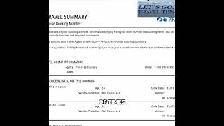 Cruise Booking Summary: Your Ultimate Travel Guide! #shorts