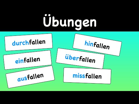 Übung: "durchfallen", "einfallen" "ausfallen" "überfallen" "hinfallen" "missfallen"｜German ｜Grammar