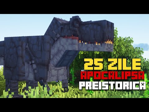 SUPRAVIETUIESC 25 de ZILE pe Minecraft APOCALIPSA PREISTORICA S.2 | Jurassic World