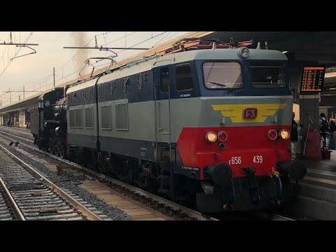 INV Milano Centrale - Pistoia E656.439 + GR 640.003 in transito al binario 8 di Bologna Centrale