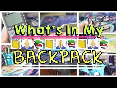 ♡ What's In My Backpack + Pencil Case | AlohaKatie ♡ Video