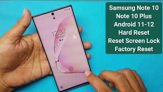 Samsung Galaxy Note 10/Note10+ HARD RESET || Note 10 Pattern Unlock Easy Trick With Keys 2022