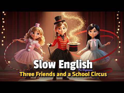 Three Friends and a School Circus | Easy English Listening Practice (A2 Level)