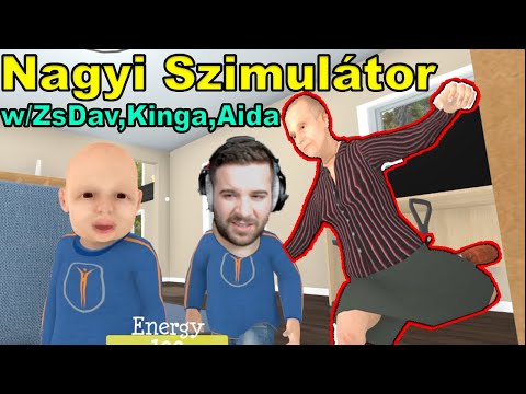 NAGYI SZIMULÁTOR 👵🏼 Ez BETEG | Granny Simulator w/ ZsDav, Kinga, Aida