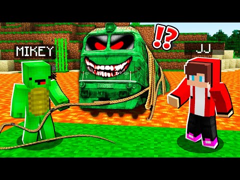 Jaizen - JJ and Mikey DROWNED the MUTANT TRAIN in LAVA?! - Minecraft