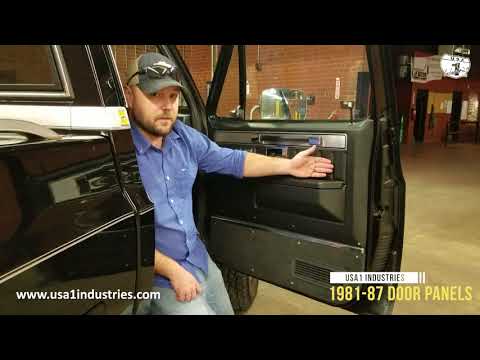 1981-87 Square Body Chevy & GMC Truck Door panels, Custom Deluxe!