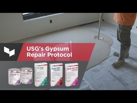 YouTube video about USG offers cost-effective and sustainable gypsum concrete underlayment for your next building.