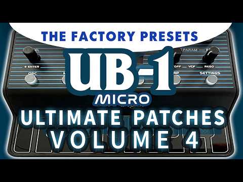 BEHRINGER UB-1 Micro: The FACTORY PRESETS! [Sound Demo / No Talking]