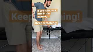 💥Got Morning Back Pain? Do this ONE thing