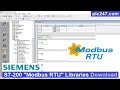 USS Modbus RTU Labraries For Siemens S7 200 PLC