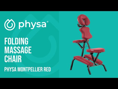 video - Folding Massage Chair - 47 x 72 x 115 cm - 160 kg - red