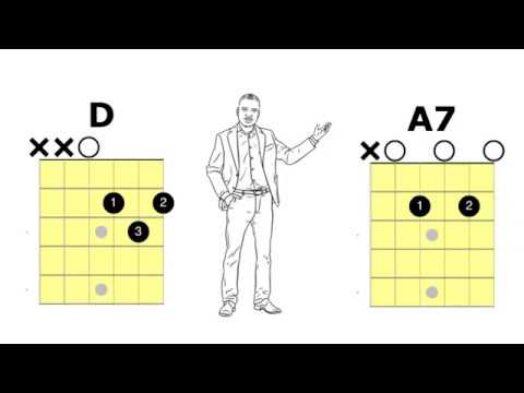Beginner Guitar Chords - 2 Chord Play Along - D A7
