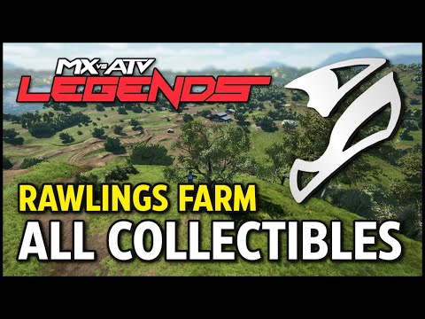 MX vs ATV Legends - Rawlings Farm - All 25 Collectibles (Helmet Locations)