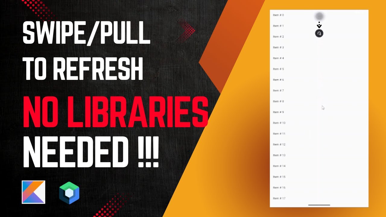 Swipe/Pull to Refresh with Material 3 – No 3rd Party Needed!
