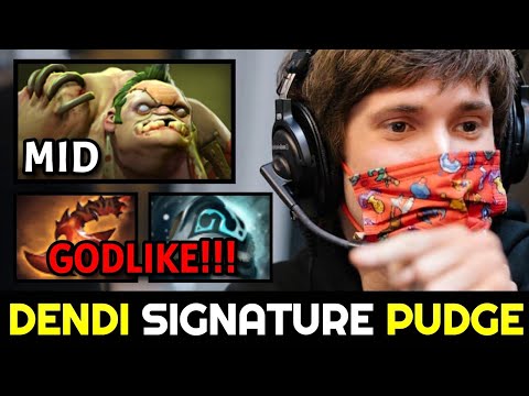 DENDI back to Signature PUDGE — MID Outplay Spirit Breaker Dota 2