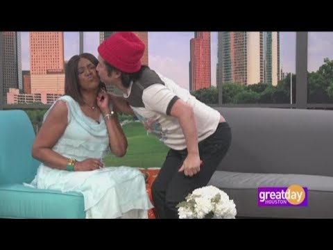 Comedian Bobby Lee, "The Kissing Bandit", strikes again on Great Day Houston