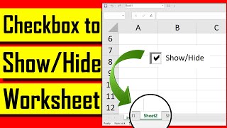 How to Hide & Unhide Worksheet in Excel using Check Box
