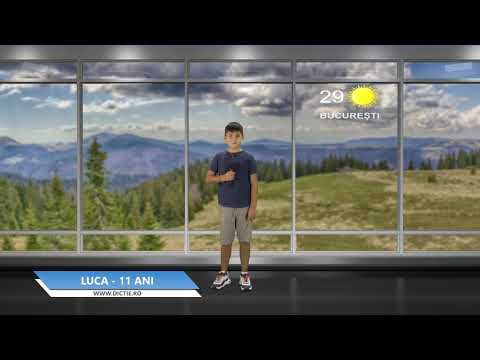 LUCA BURLACU ne prezintă vremea - Proiect Meteo cu Daniel Nițoiu la Școala TV Dicție.ro