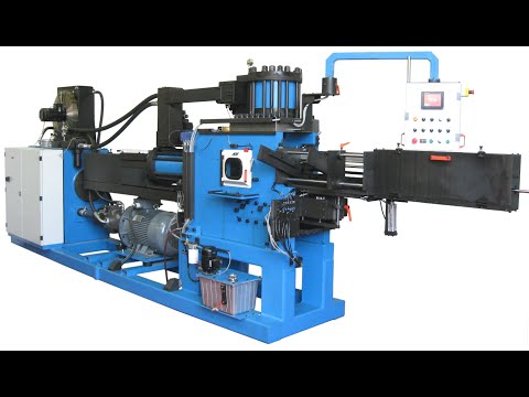 Extrusion machine for bar ends; Long-Stroke, Magazine-Feed