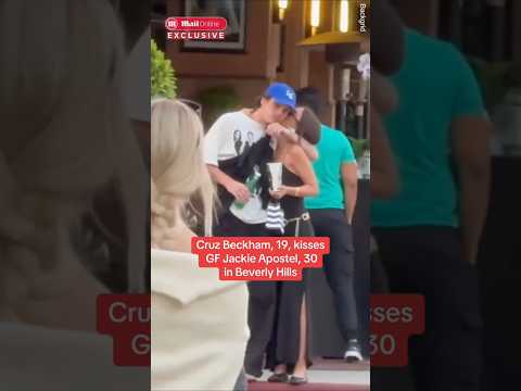 Cruz Beckham, 19, was spotted loved up with girlfriend Jackie Apostel #celebritynews