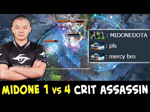 MidOne 1 vs 4 Phantom Assassin — please mercy