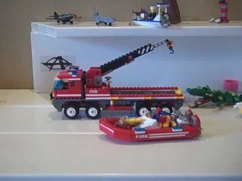 Lego Fire Truck and Boat 7213 Full REVIEW and Fail by 8 year old