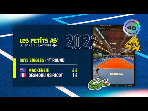 Les Petits As 2022 | Boys 1st Round | Marc Aurele Desmoulin Ricot vs. Jamie Mackenzie
