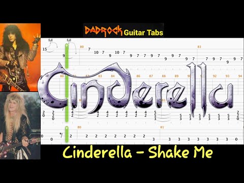 Shake Me - Cinderella - Guitar + Bass TABS Lesson