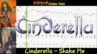 Shake Me - Cinderella - Guitar + Bass TABS Lesson