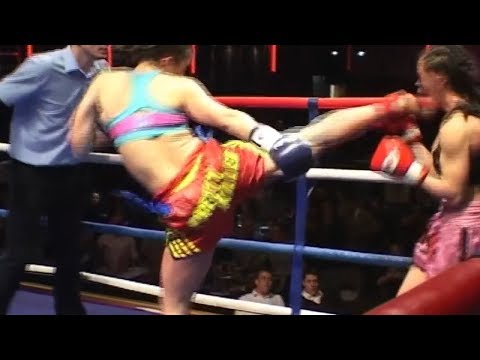 Iman Barlow TKO finish of Lanchana Green - /r/WMMA