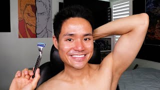 Shaving ARMPITS Using FACIAL RAZOR - A Visual Tutorial!