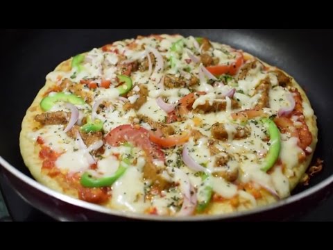 How to make Chicken Pizza on Pan | Chicken Pizza on Tava | Make Pizza  without Oven Video