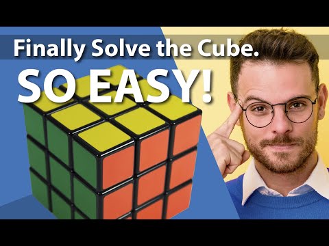 Easiest Solve For a Rubik's Cube | Beginners Guide/Examples | STEP 1