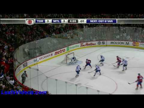 TOR 4 @ MTL 3 - Dion Phaneuf Scores In Overtime - 100410