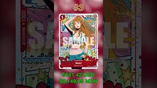 Las 10 cartas más caras de One Piece OP-06 Wings of the Captain 🏴‍☠️❤️💜#OnePieceTcg #Op06 #TCG