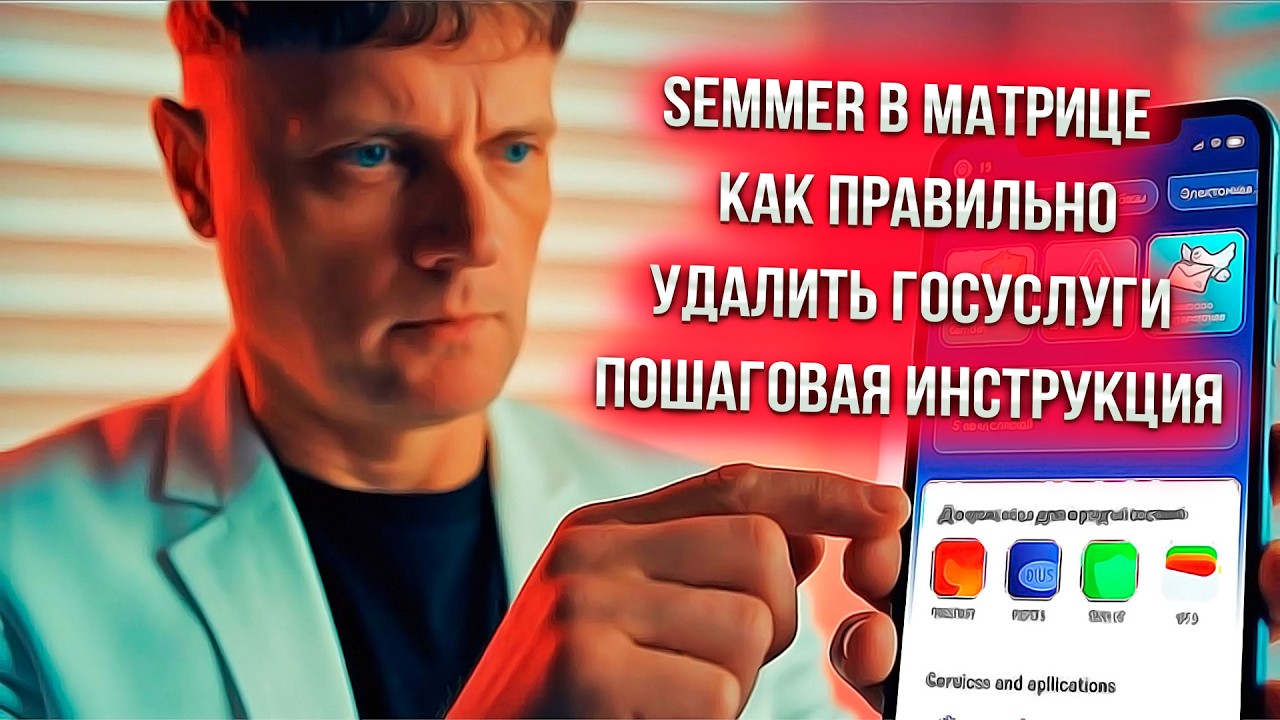 SEMMER В МАТРИЦЕ — Как ПРАВИЛЬНО удалить Госуслуги | Пошаговая инструкция #SEMMER